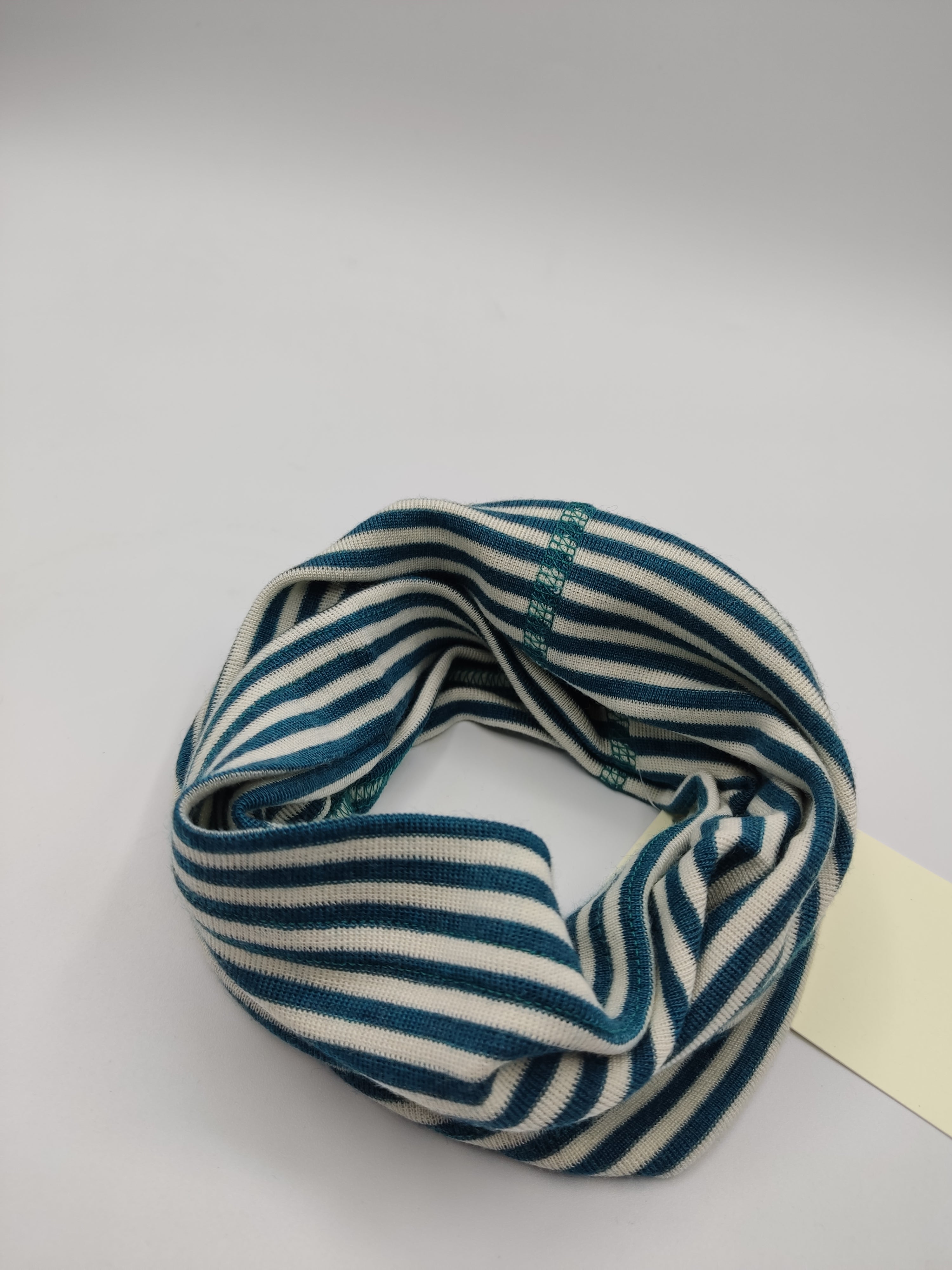 Scaldacollo in lana e seta per bambino e adulto // riga Petrol